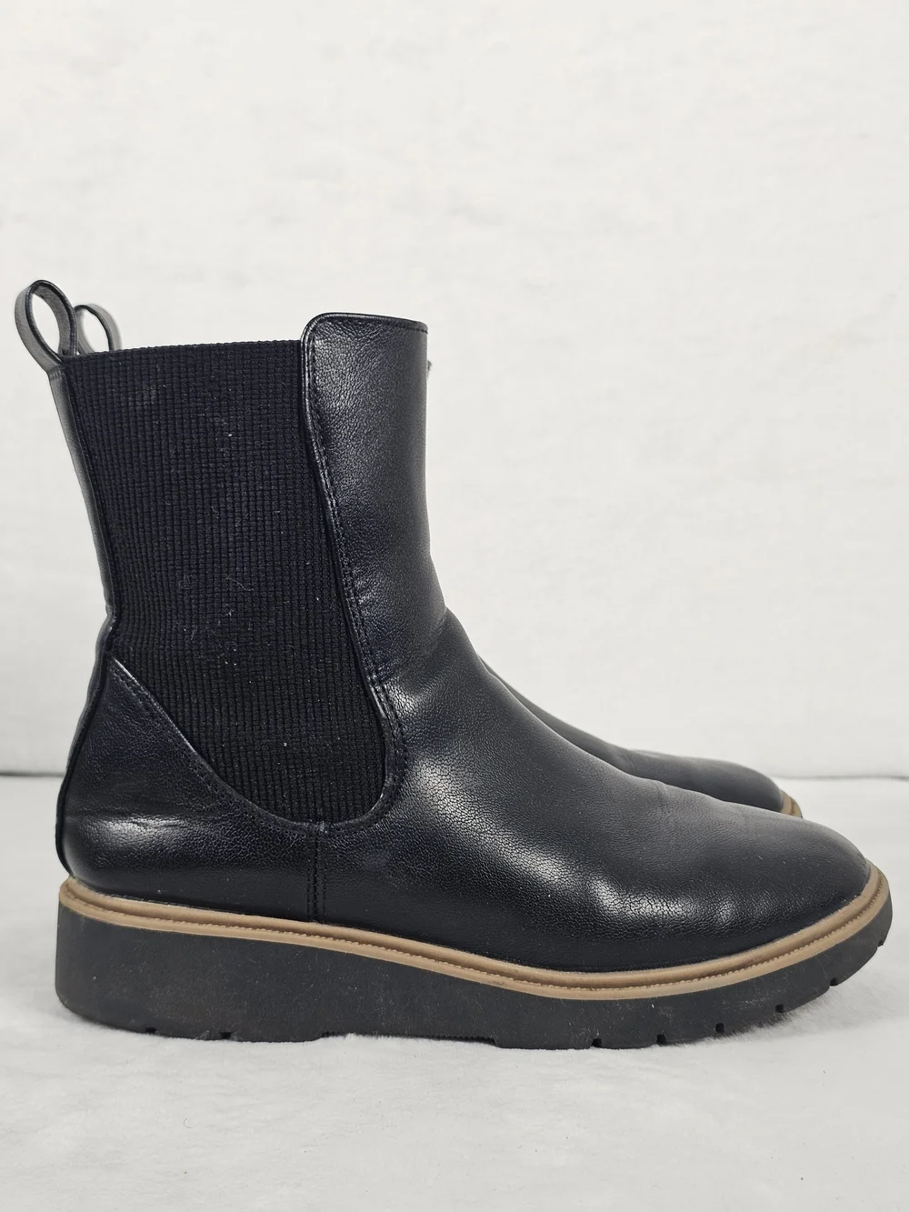 Art Class Kids Girls Laurel Side Zip Wedge Chelsea Boots Black Size 3